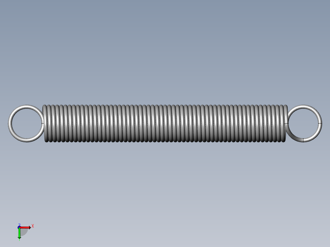 异形弹簧-1330K330_EXTENSION SPRING前视图