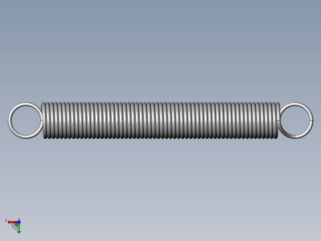 异形弹簧-1330K330_EXTENSION SPRING后视图