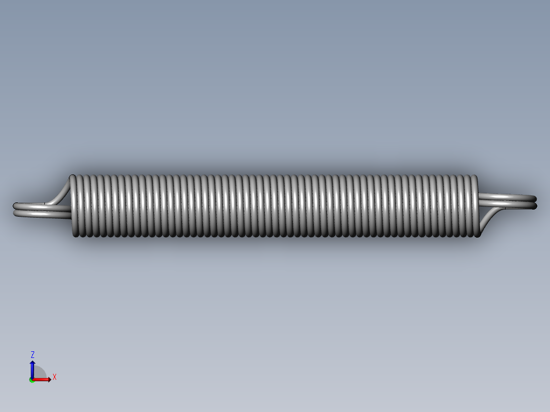 异形弹簧-1330K330_EXTENSION SPRING俯视图