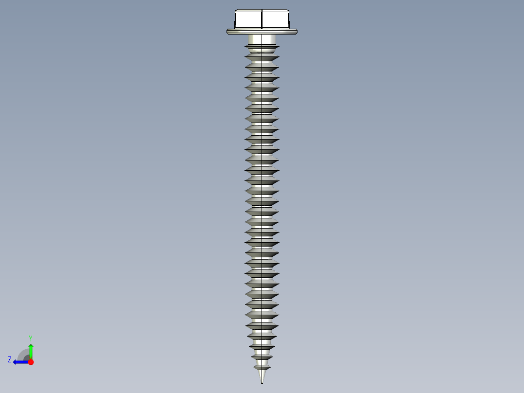 紧固件-STEP Hex Head Screw-02右视图