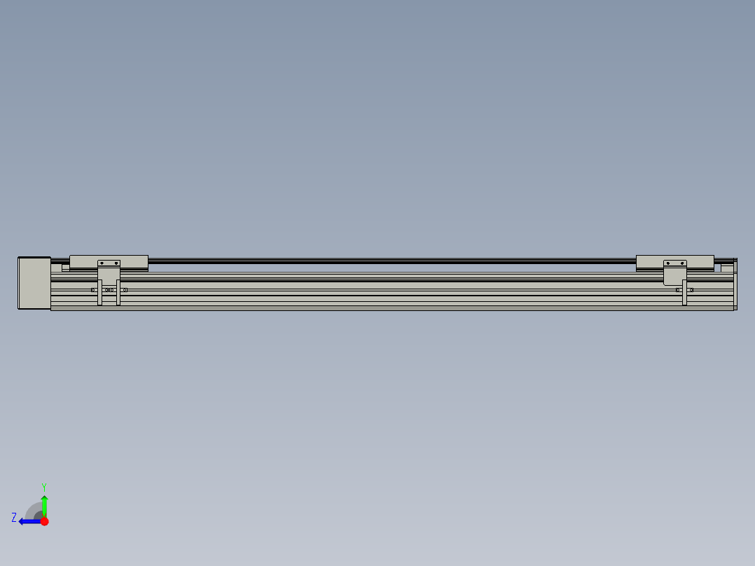 直线模组WG-LHA12-S850-R设计图纸右视图
