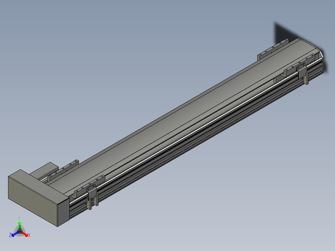 直线模组WG-LHA12-S850-R设计图纸正等轴测图