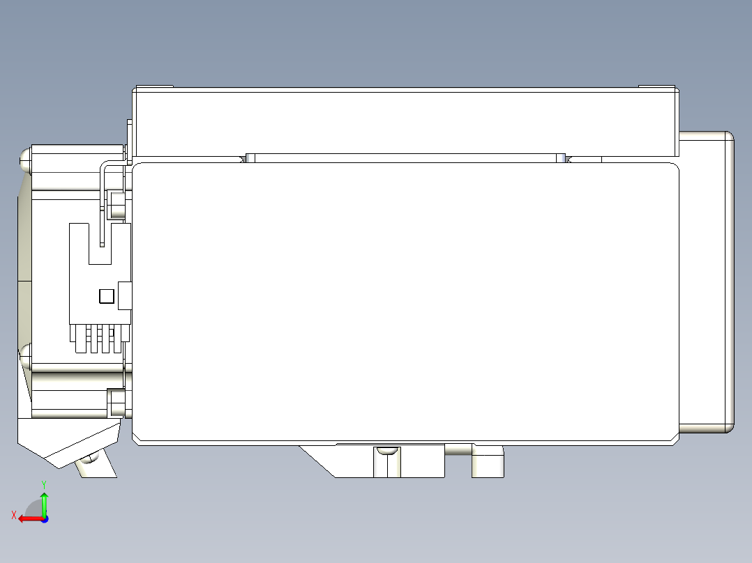 同步带全封闭直线模组TPA-HCB-120D-90-L750-ML-Y-P40-N3后视图