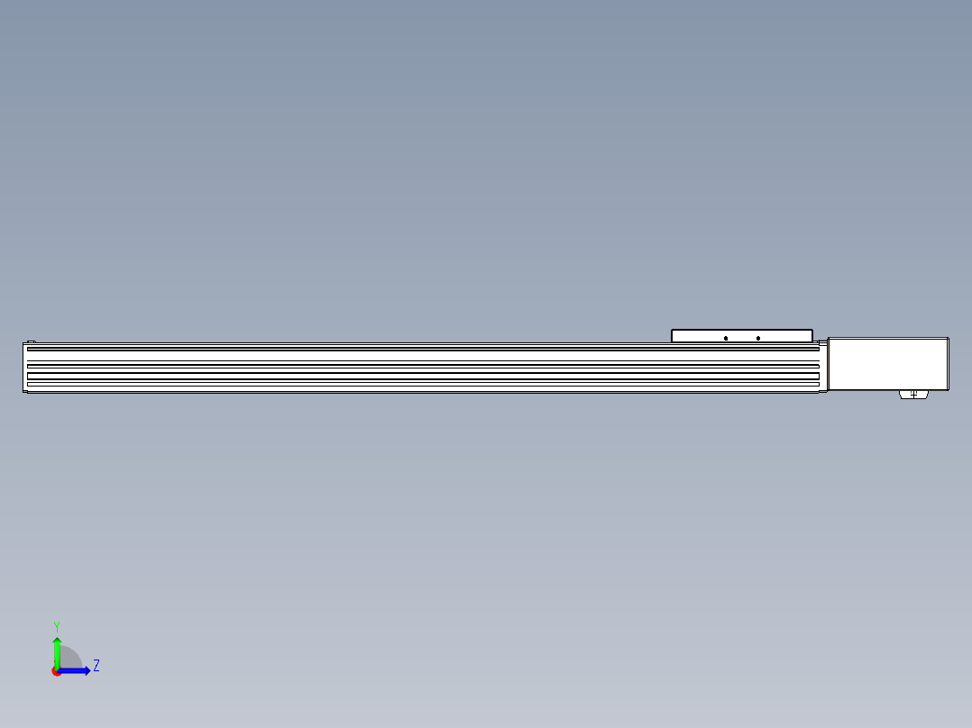 同步带全封闭直线模组TPA-HCB-120D-90-L750-ML-Y-P40-N3左视图