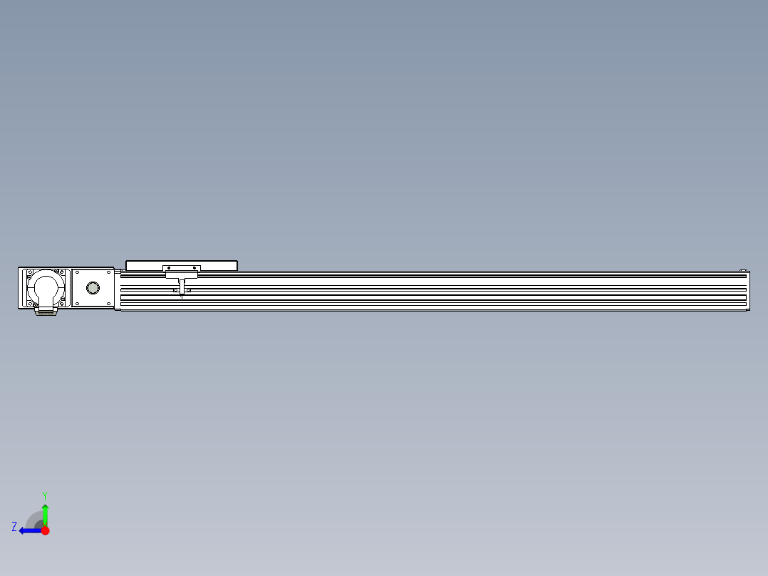 同步带全封闭直线模组TPA-HCB-120D-90-L750-ML-Y-P40-N3右视图