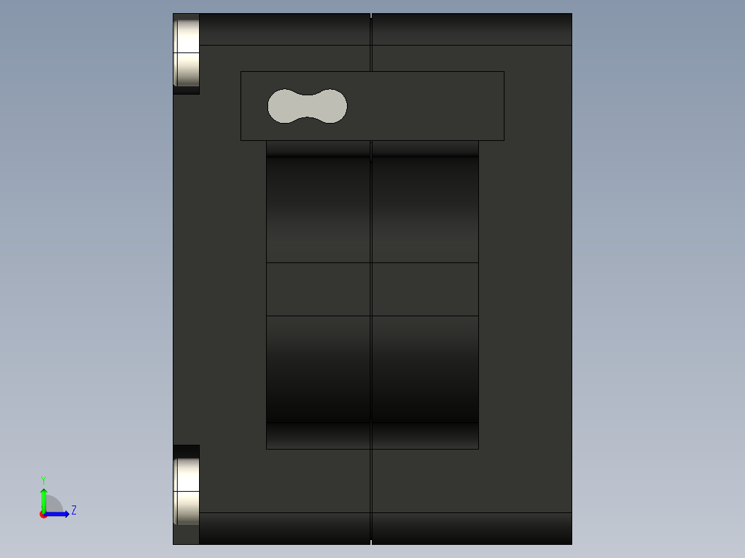 电动推杆DC LA-T8-6-30-3085-32左视图