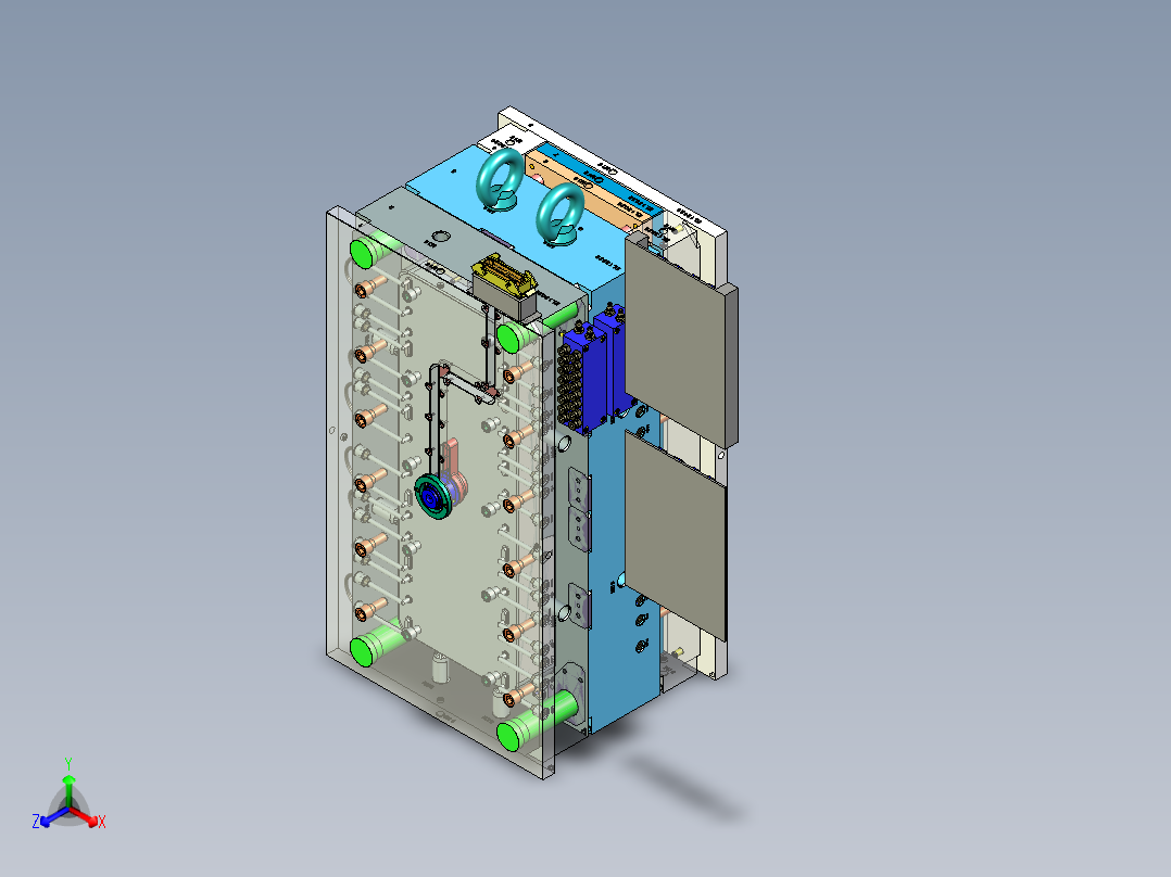 丰田卡罗拉后雨挡3D结构图+模流