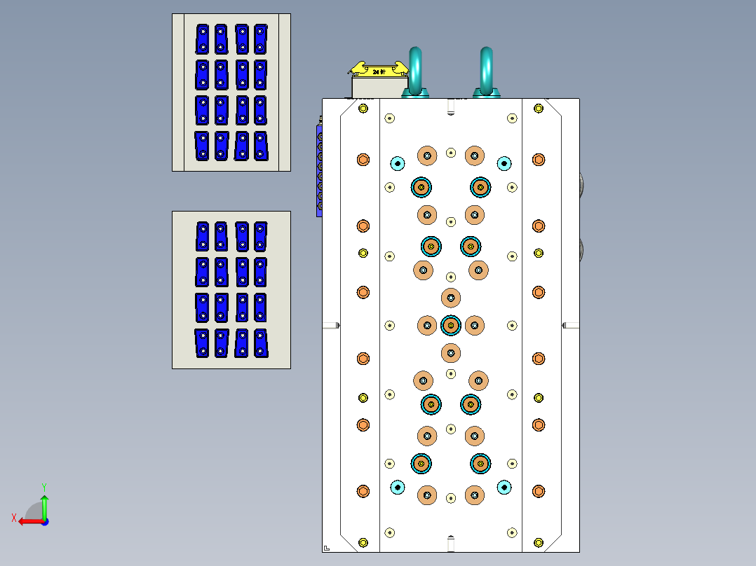 丰田卡罗拉后雨挡3D结构图+模流后视图