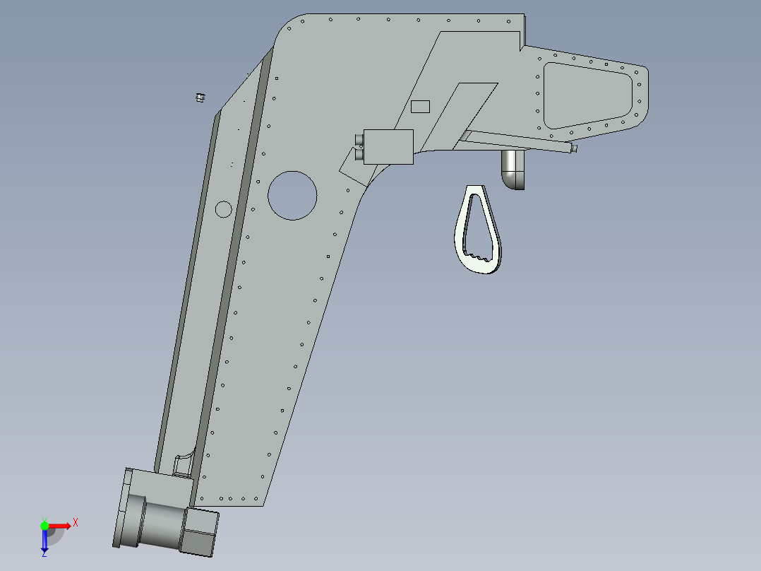 飞机弹射座椅俯视图