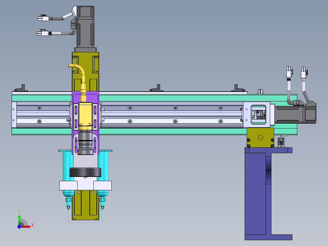 E177 轴自动注油模组前视图