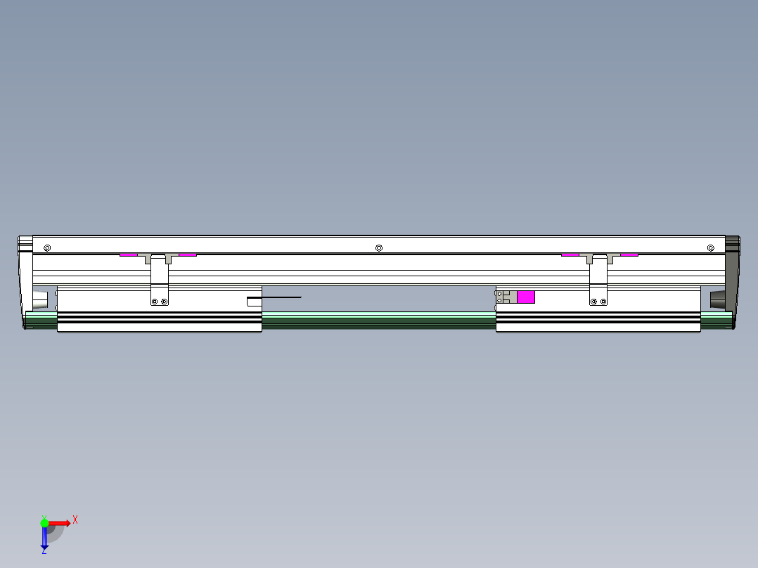 威洛博VL系列直线电机模组-2VL22H3-S200俯视图