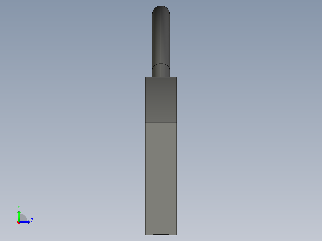 基恩士FU-A10D_kc图纸模型左视图