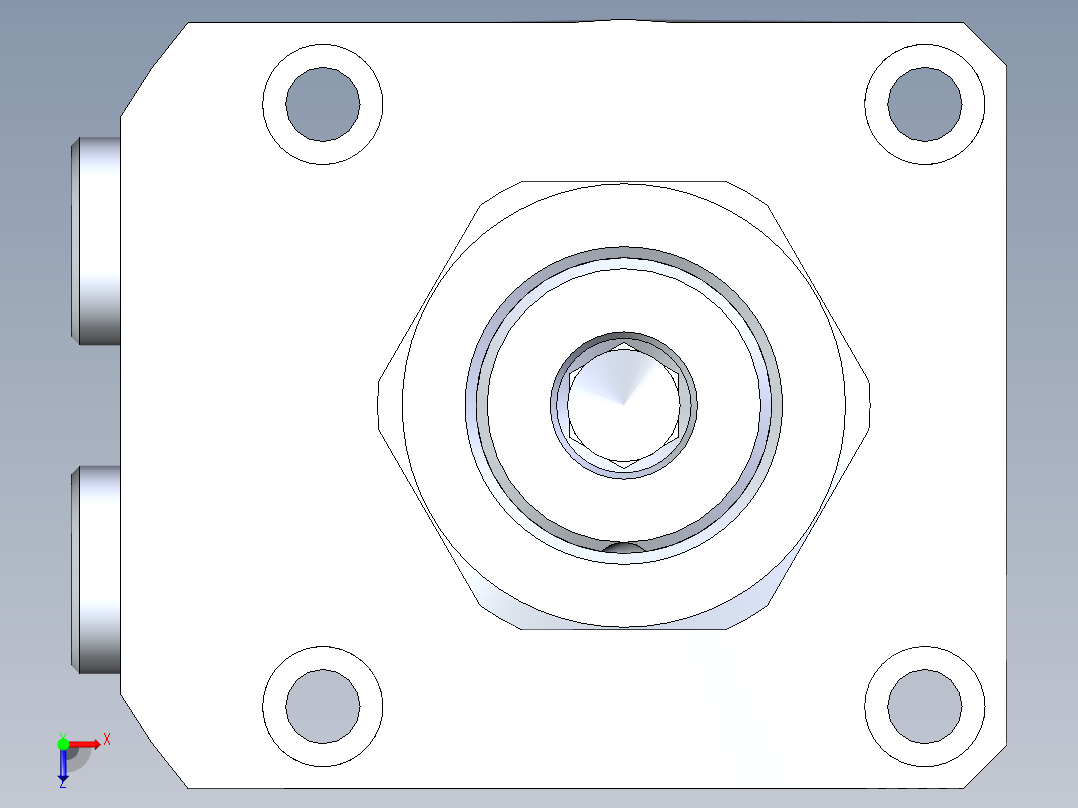 KOSMEKLHA0650-CR多系列多零件图纸模型俯视图