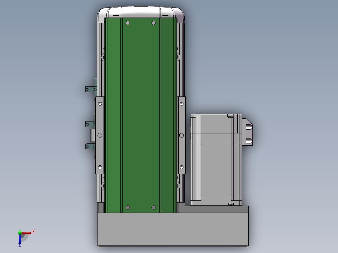 MTH丝杆半封闭模组MTH10-BL-60俯视图