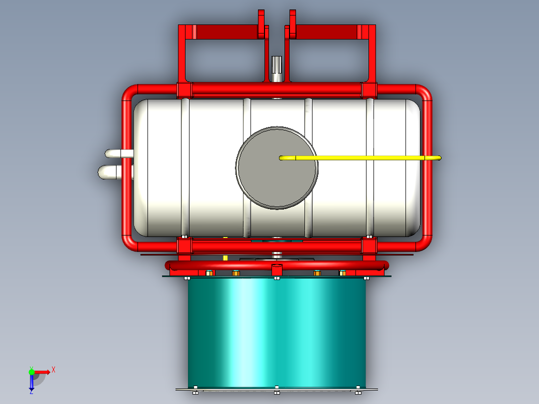 风送式喷雾机俯视图