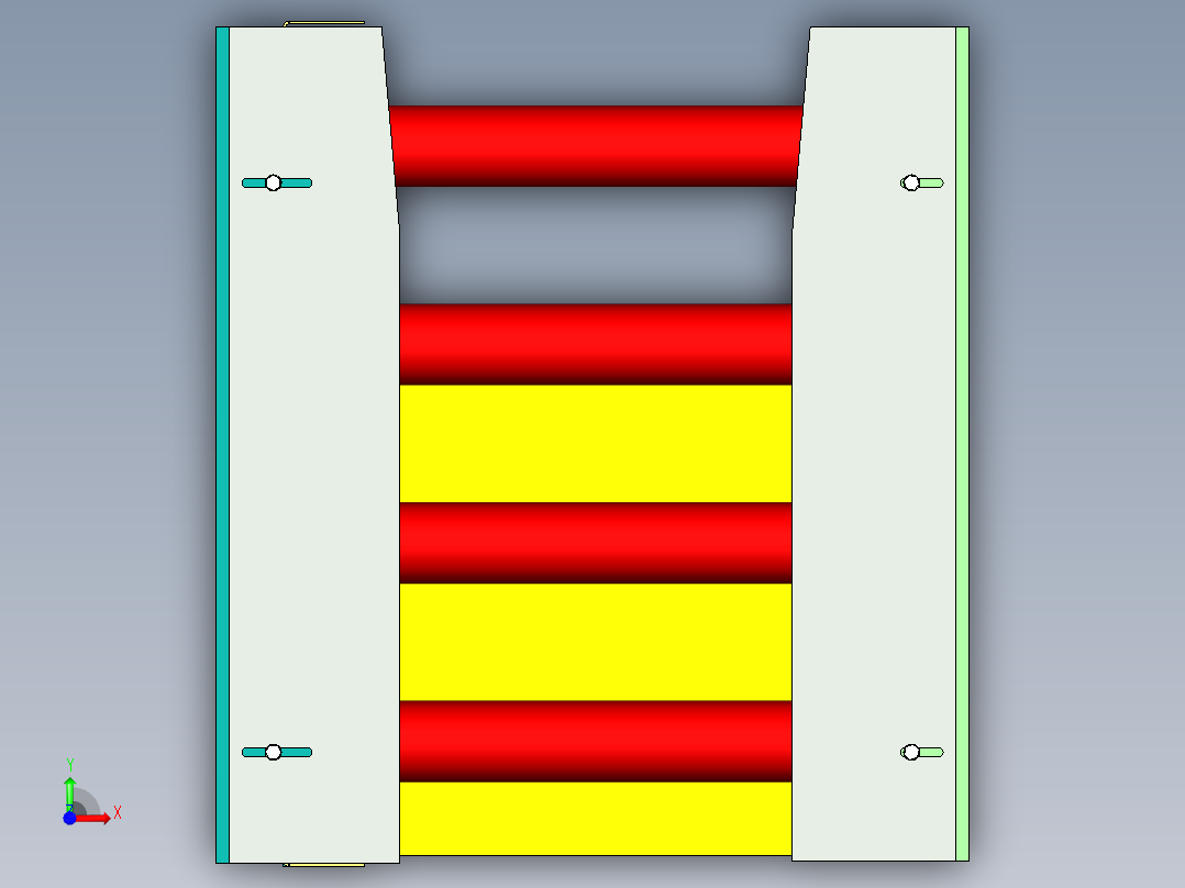 滚筒输送机 (24)前视图
