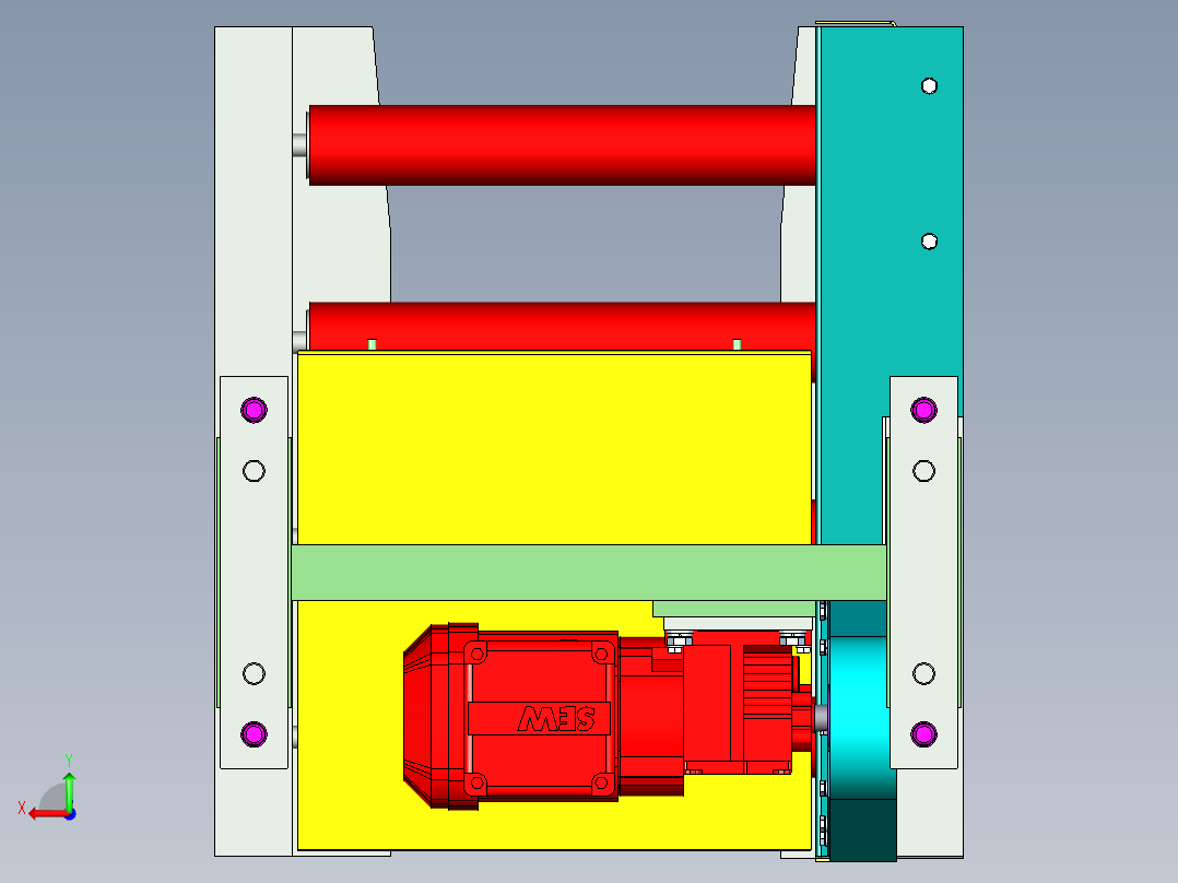 滚筒输送机 (24)后视图