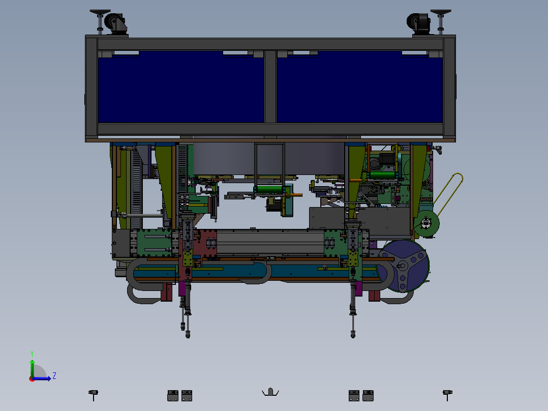 双工位裹头部外围胶纸设备sw18左视图
