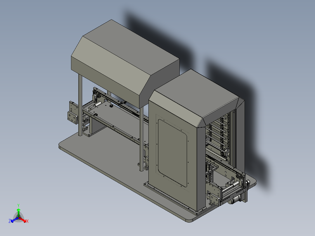 ICT电路测试仪step正等轴测图