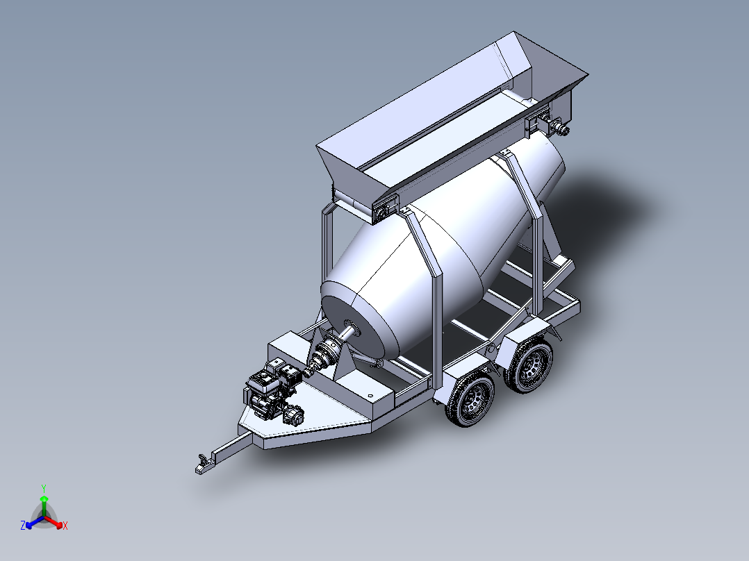 罐车正等轴测图
