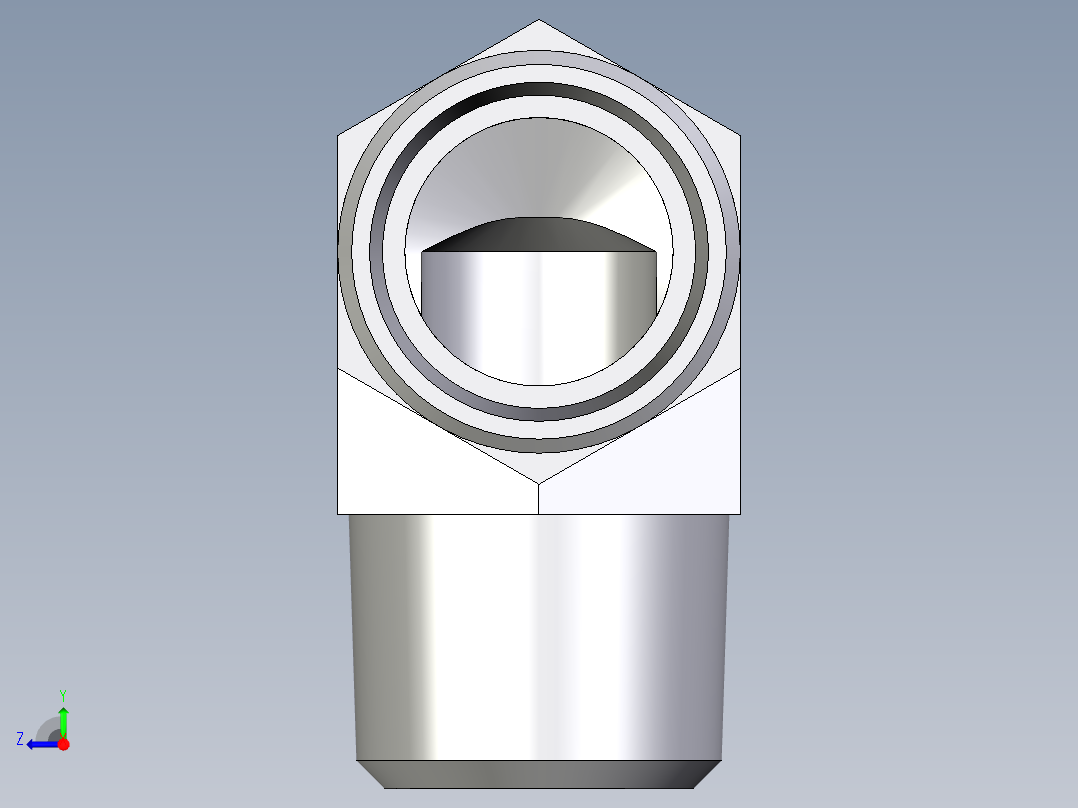 卡套式工业通用硬管接头EO_Male_stud_elbow_WE28L1NPT71X右视图