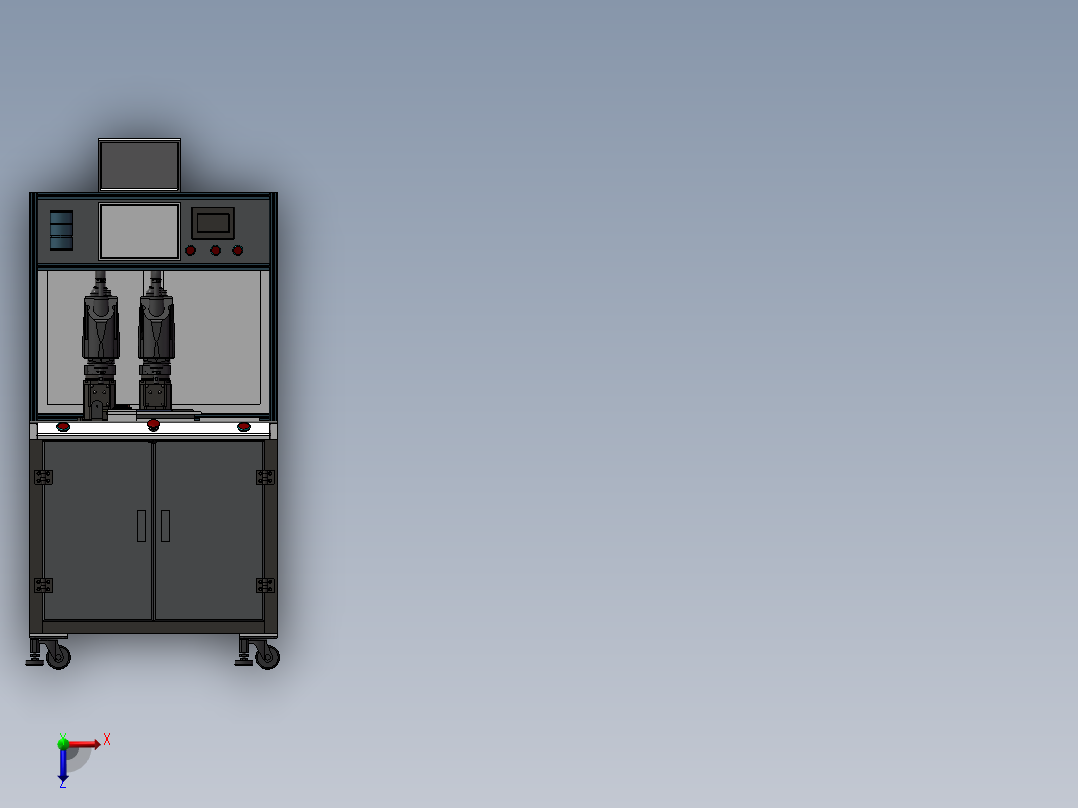 M_L双工位机械手贴合机俯视图