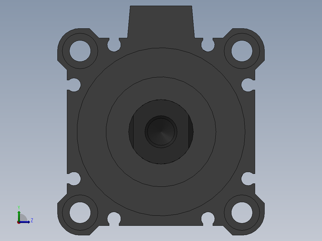 气缸CDQ2B50-20DZ-XC8左视图