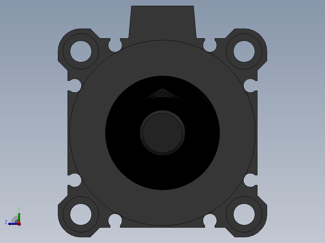 气缸CDQ2B50-20DZ-XC8右视图