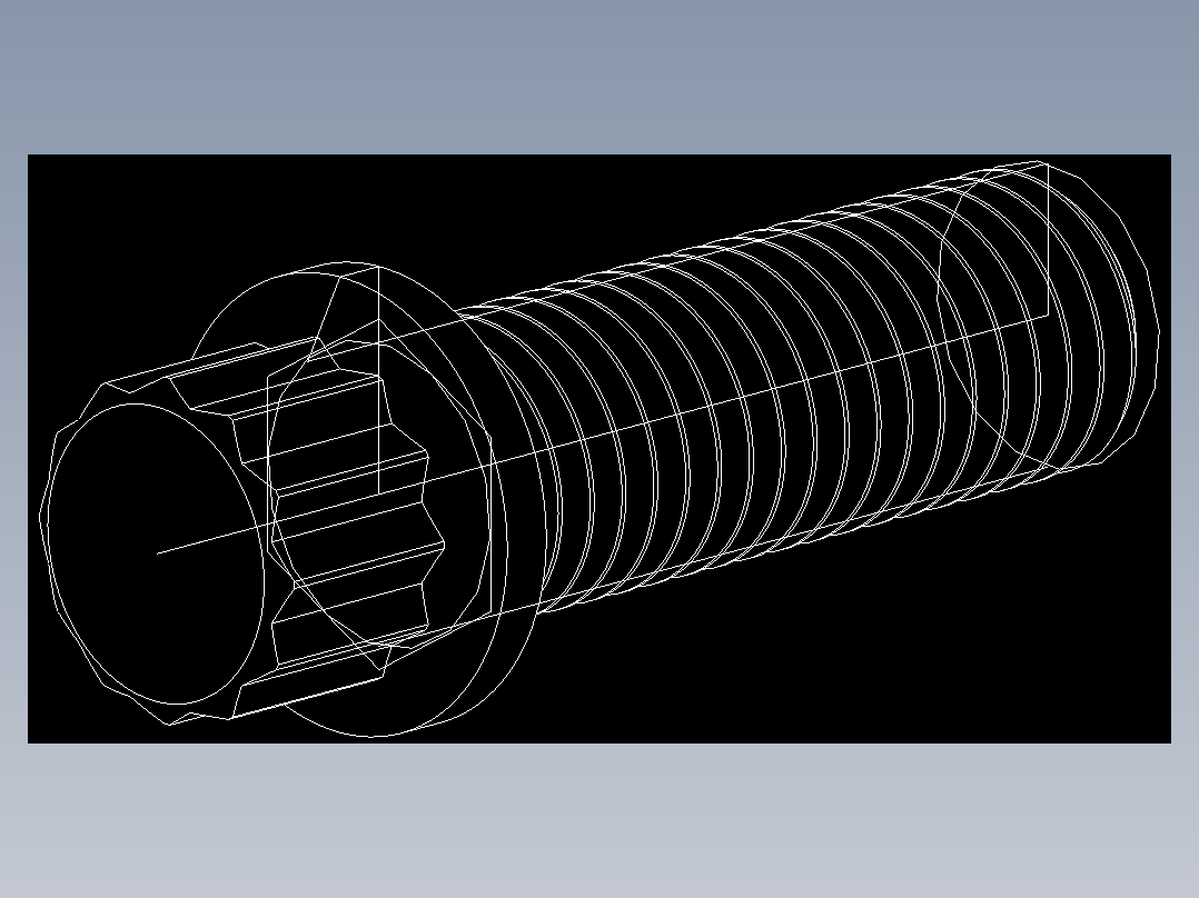 1_4in-28法兰头螺钉-1-4in-28 0.75long 12-point screws.DWG