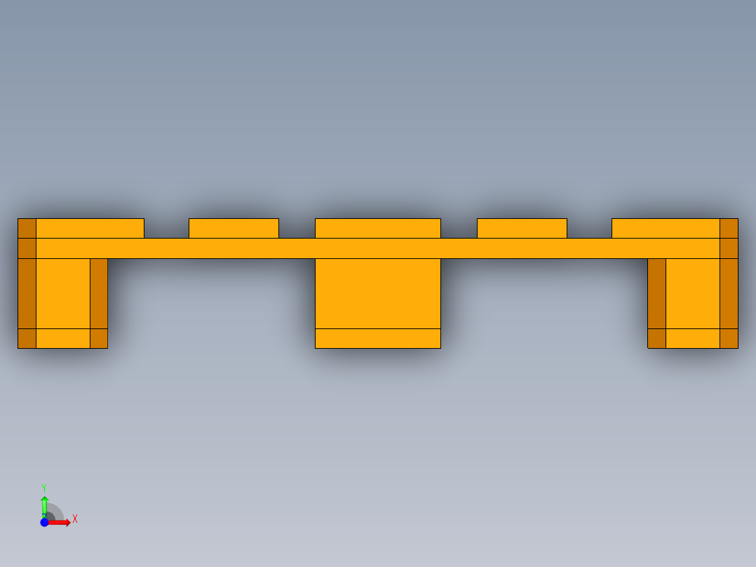 托盘 设计模型 (9)前视图