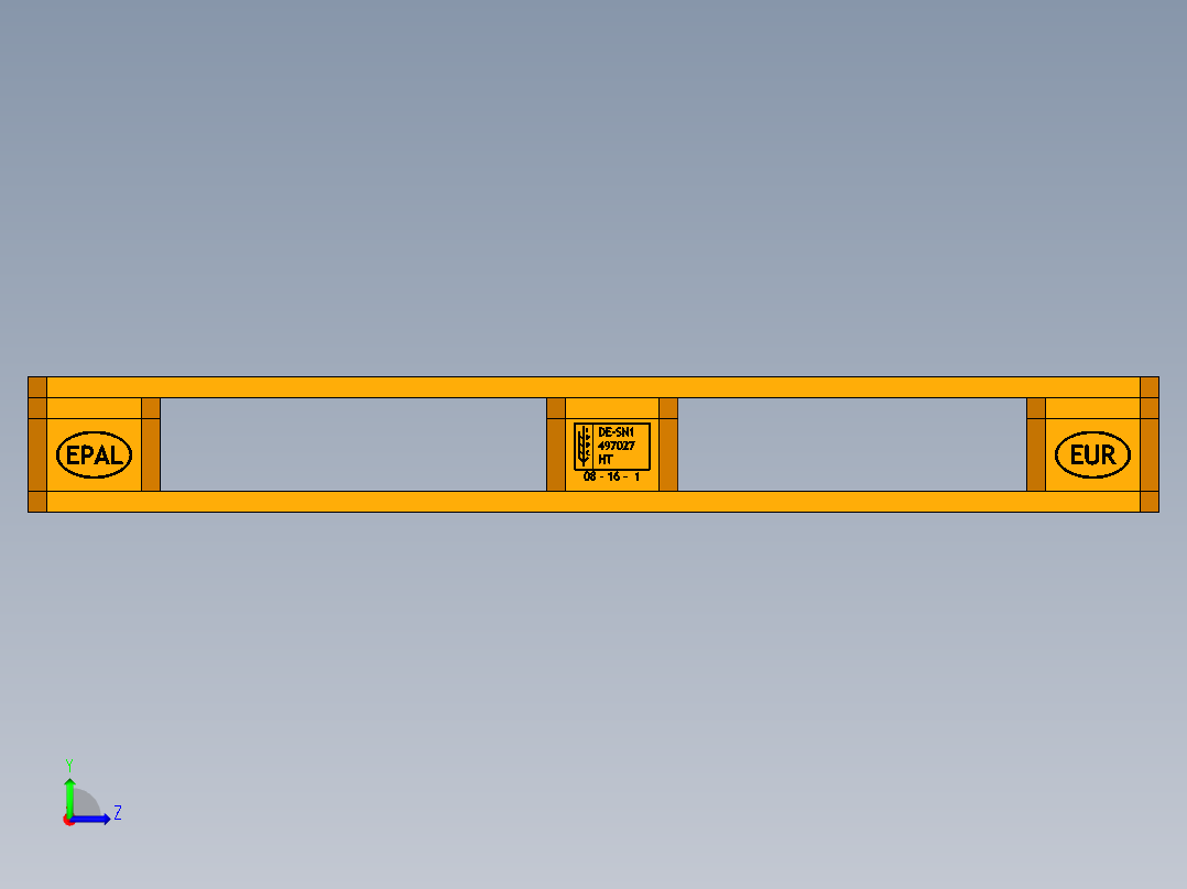 托盘 设计模型 (9)左视图