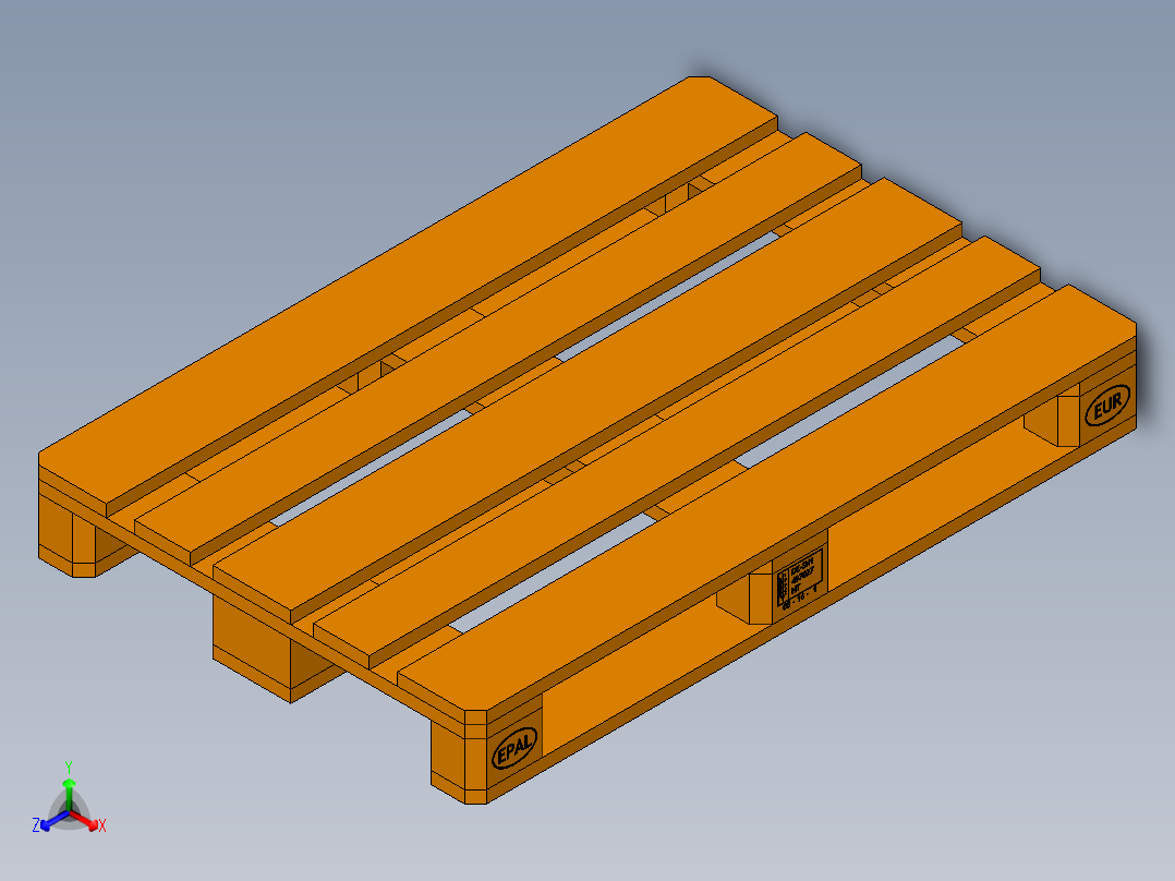 托盘 设计模型 (9)正等轴测图