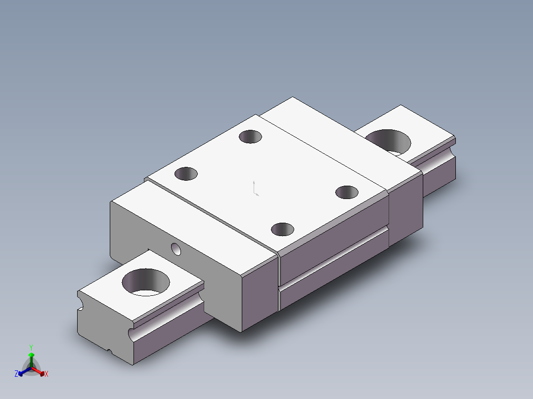 滑块MGN7C正等轴测图