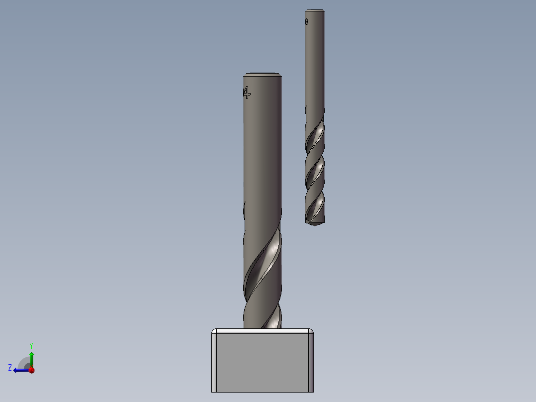 钻孔夹装机构右视图