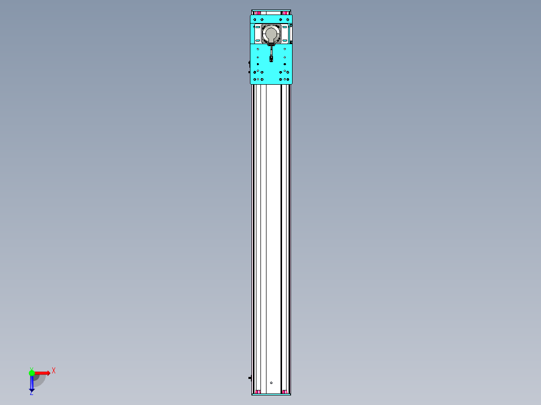 东锦齿条传动DH175G-L167-S1350-BU-减速机+750W俯视图