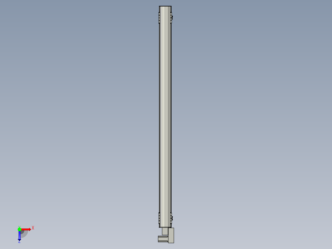 直线模组WG-LHB12-S1900-BR设计图纸俯视图
