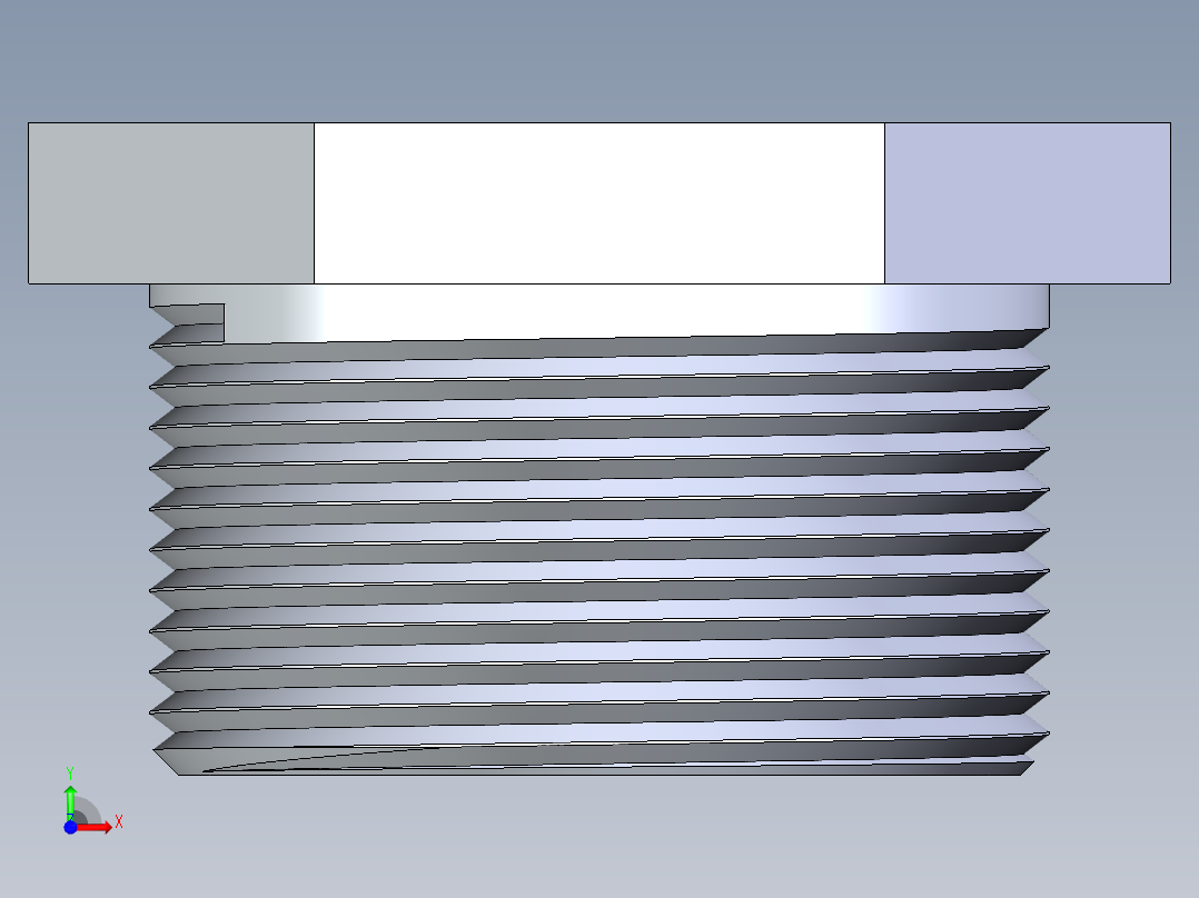 聚氯乙烯配件22-Sch80_Plug_MPT_850-015_1.5in前视图