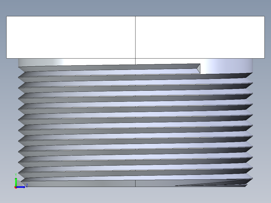 聚氯乙烯配件22-Sch80_Plug_MPT_850-015_1.5in左视图