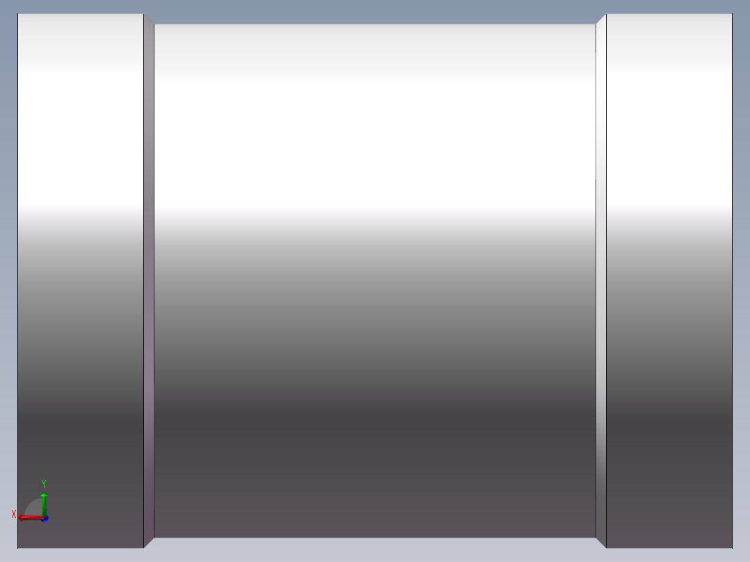 管箍-等径有边 DN15后视图