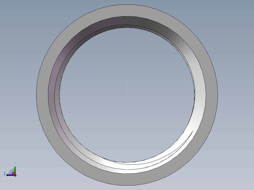管箍-等径有边 DN15右视图