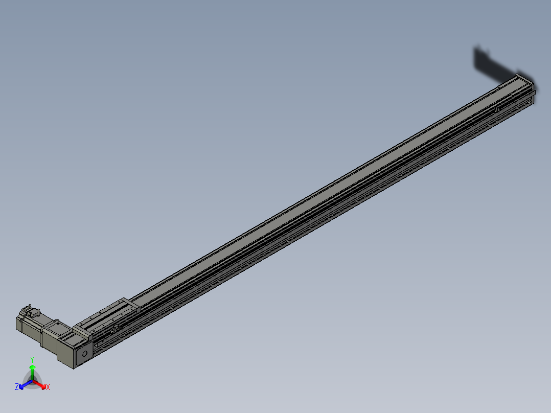 欧规系列-LB8-L150-S1800-BR-ZP75-C3正等轴测图