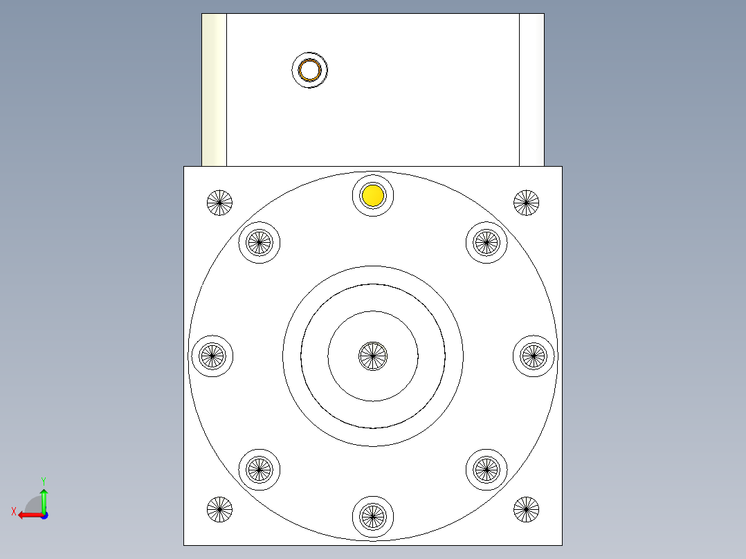换向器PW210双轴-1 42-180-215-M12.stp后视图