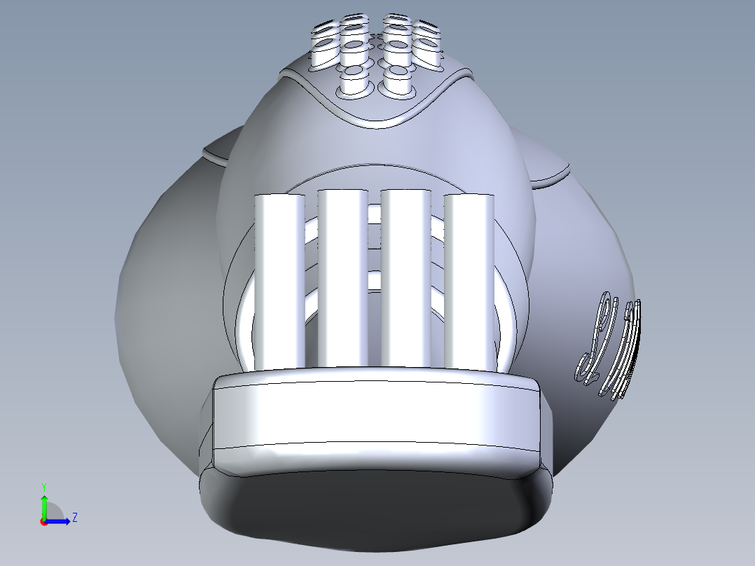 牙刷3D左视图