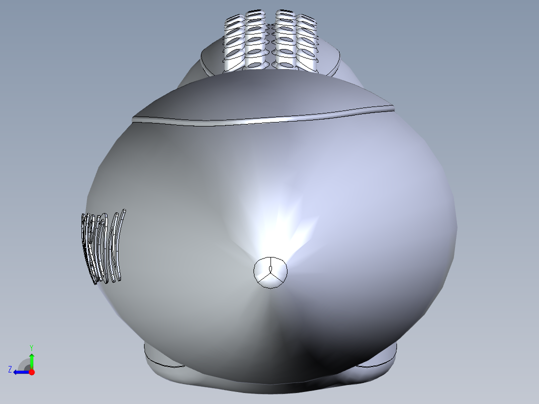 牙刷3D右视图