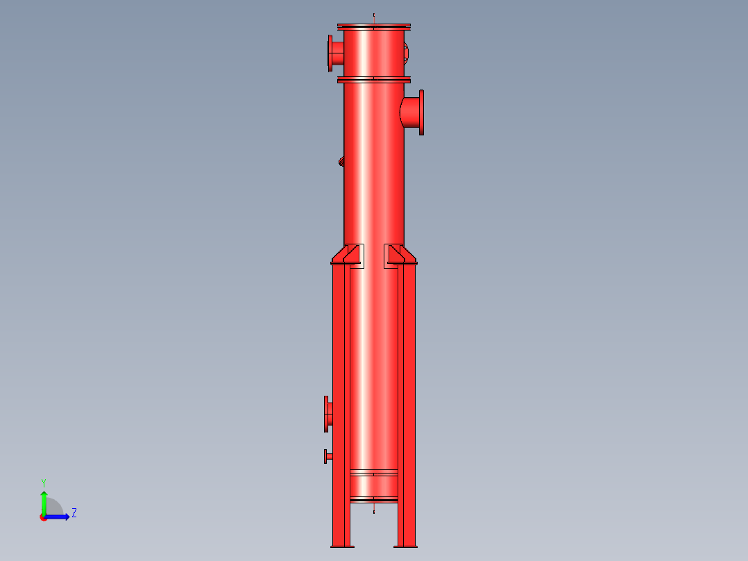 表冷器罐体左视图