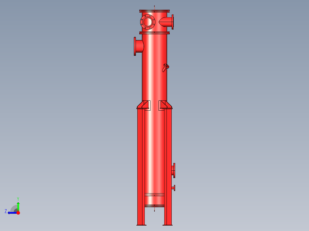 表冷器罐体右视图