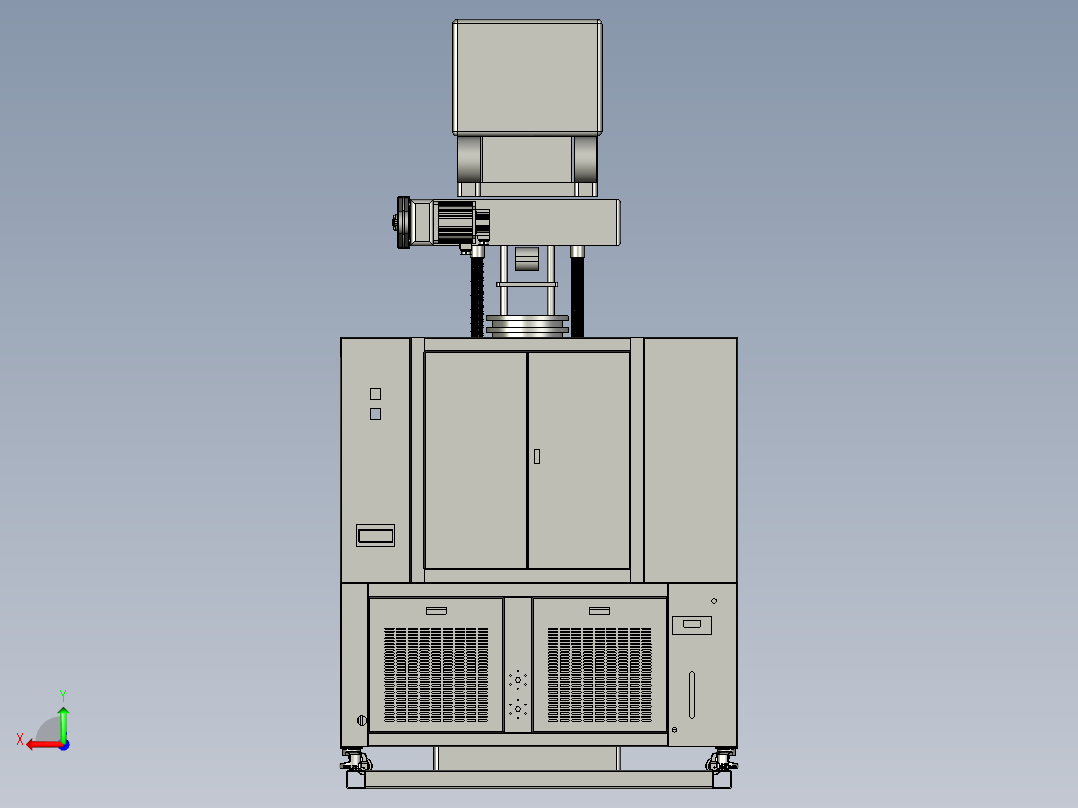 试验机总装后视图