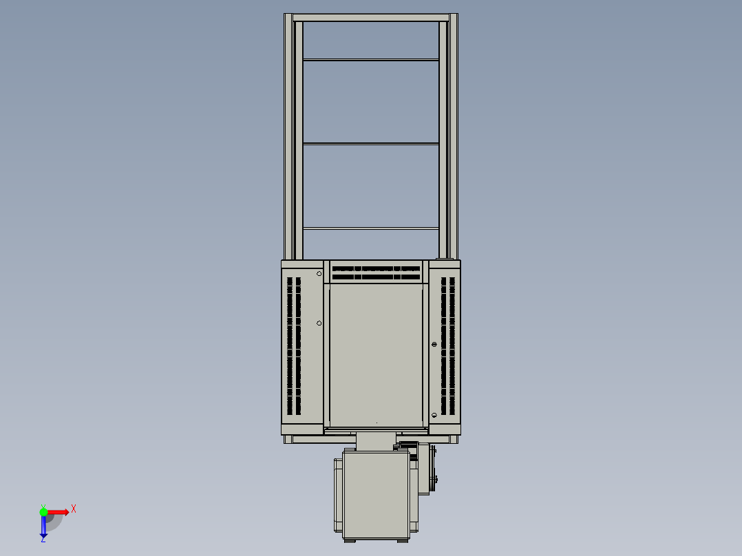 试验机总装俯视图