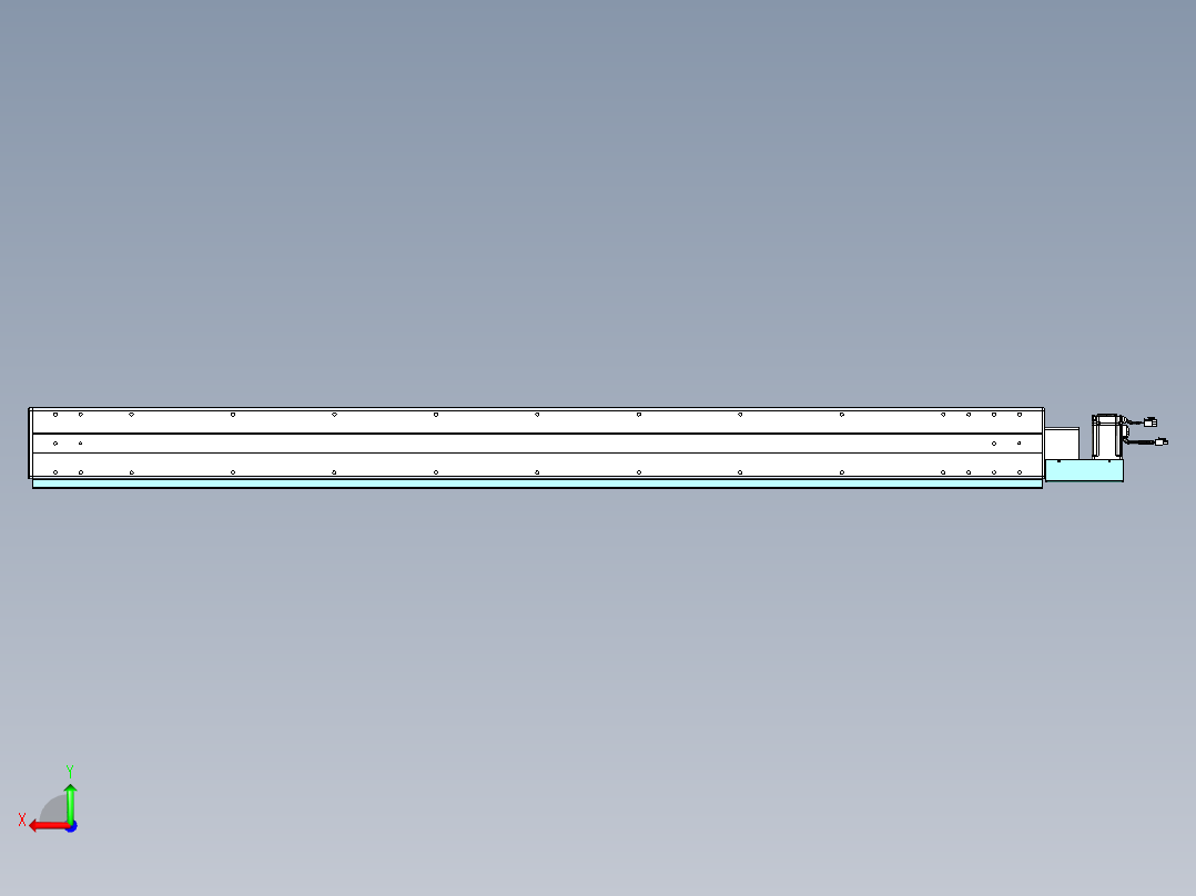 威洛博VBC同步带传动一无尘环境VBC14-L45-S1700-BL-ZP40-C3后视图