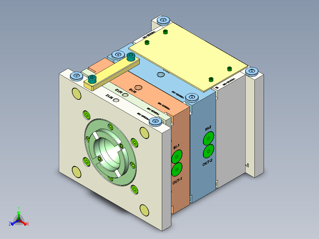 烧烤炉齿轮模具1396299===30正等轴测图